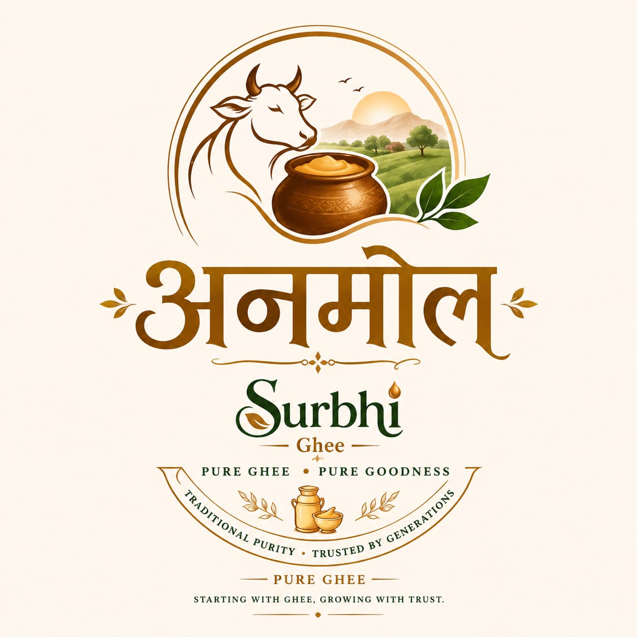 Surbhi Ghee logo